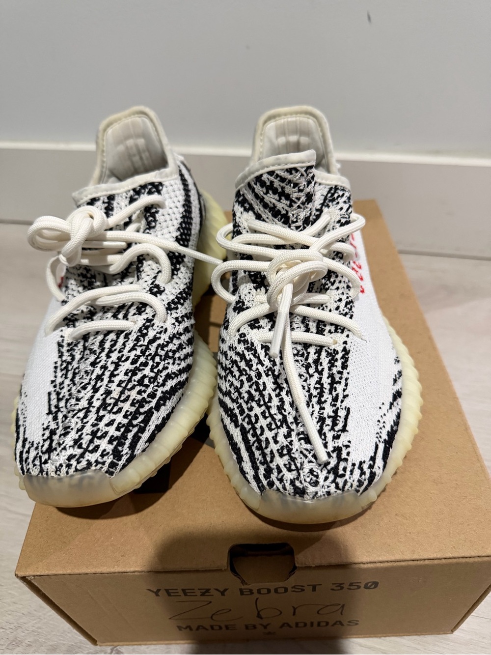 adidas Yeezy Boost 350 V2 White Black with Cream Sole